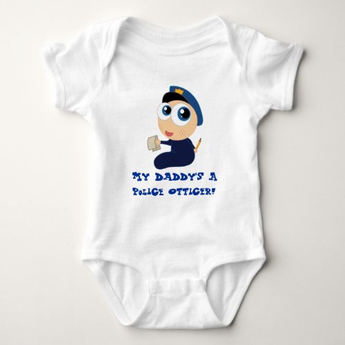Police Officer Daddy Baby Tee