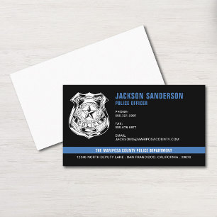 Police Officer Department Law Enforcement Logo Business Card