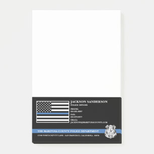 Police Officer Department Law Enforcement Logo Post-it Notes