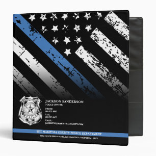 Police Officer Department Logo Law Enforcement 3 Ring Binder