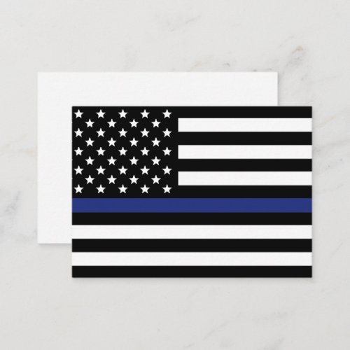 Police Officer Flag Law Enforcement Appreciation Note Card