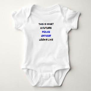 police officer, future baby bodysuit