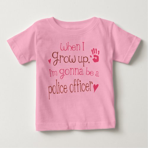 Police Officer Future Infant Baby T_Shirt