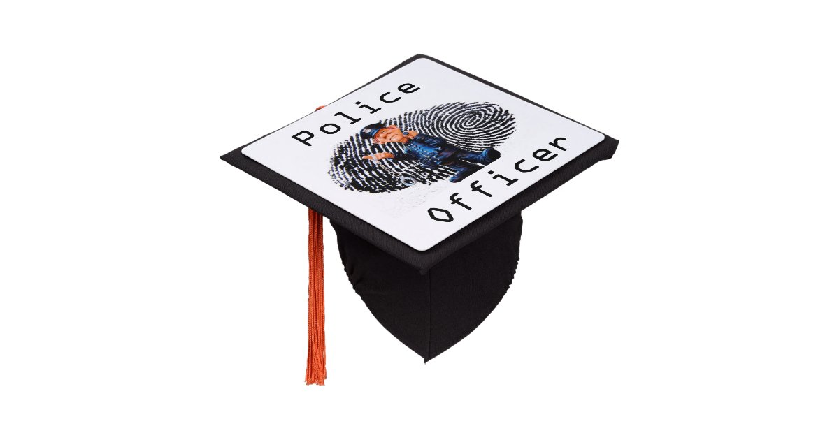 Police Graduation Cap Police Officer Graduation Cap Topper | Zazzle