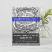 Police Officer Graduation Invitation (Standing Front)
