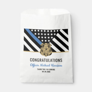 Police Officer Graduation Law Enforcement Academy Favor Bag