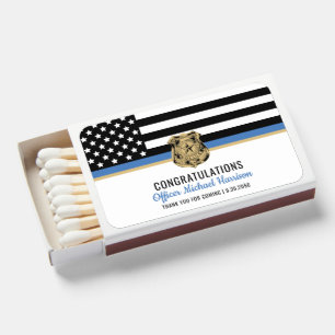 Police Officer Graduation Law Enforcement Academy Matchboxes