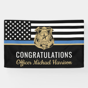 Police Officer Graduation Law Enforcement Banner