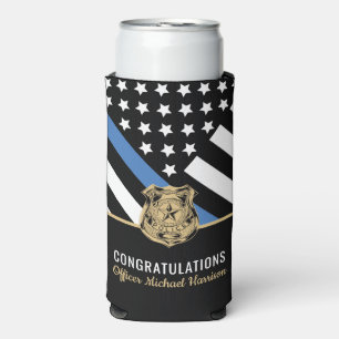 Police Officer Graduation Party Law Enforcement Seltzer Can Cooler