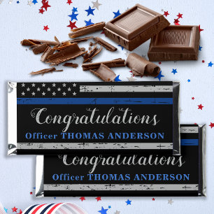 Police Officer Graduation Personalized Hershey Bar Favors