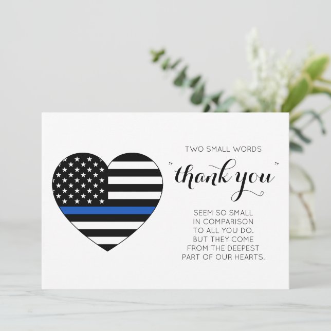 Police Officer Heart American Flag Law Enforcement Thank You Card | Zazzle police-officer-heart-american-flag-law-enforcement-thank-you-card-zazzle