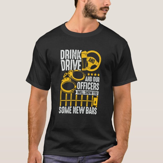 Police Officer Inspector for a Sheriff T-Shirt (Front)