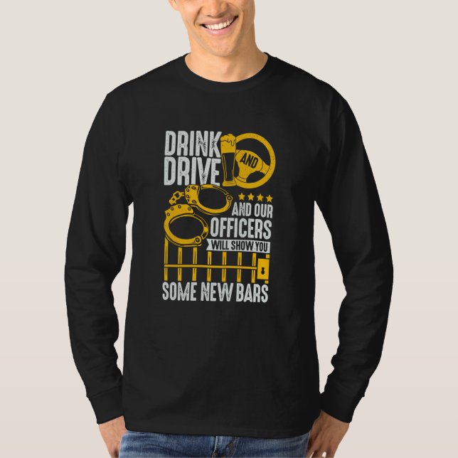 Police Officer Inspector for a Sheriff T-Shirt (Front)