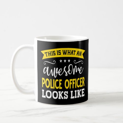 Police Officer Job Title Employee Worker Police Of Coffee Mug