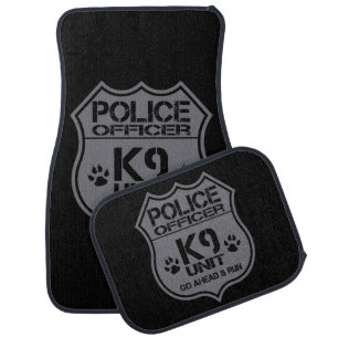 Police Officer K9 Unit Go Ahead Run Car Mat