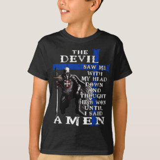 Police Officer Knight Templar - The Devil Saw Me T-Shirt