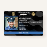 Police Officer Law Enforcement Employee Photo ID Badge