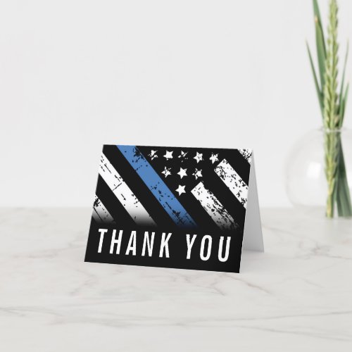 Police Officer Law Enforcement First Responder Thank You Card