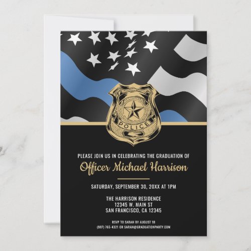Police Officer Law Enforcement Graduation Party