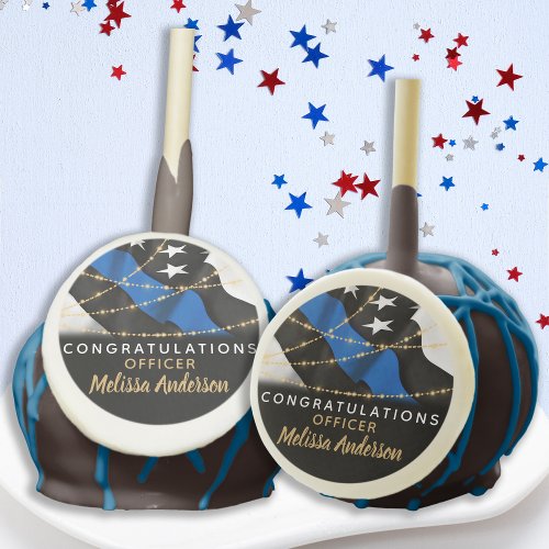 Police Officer Law Enforcement Retirement Party Cake Pops