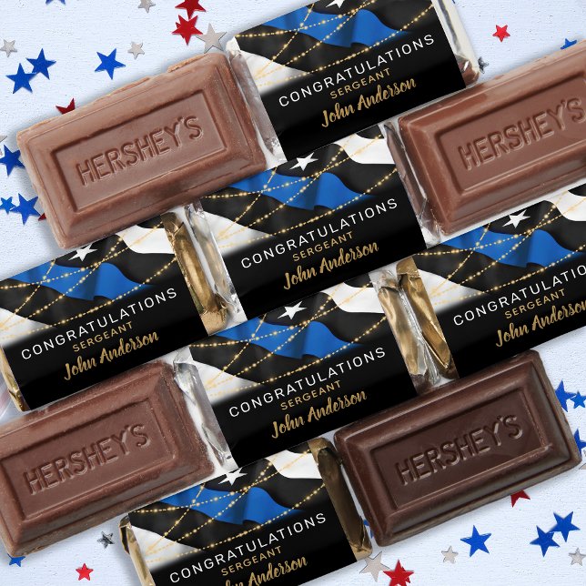 Police Officer Law Enforcement Retirement Party  Hershey's Miniatures (Creator Uploaded)
