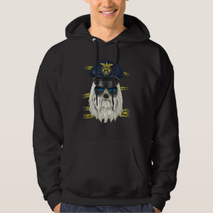 Police Officer Maltese Cop Crime Scene K9 Maltese  Hoodie