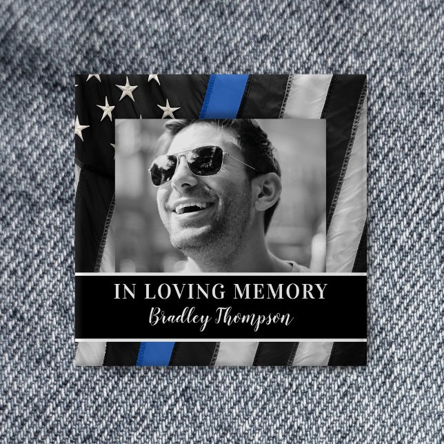 Police Officer Memorial Funeral Button (Creator Uploaded)