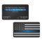 Police Officer Modern Thin Blue Line Metallic Dept