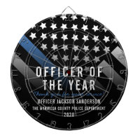 Police Officer of the Year Blue Line Flag