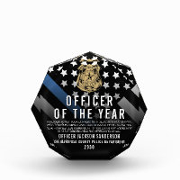 Police Officer of the Year Blue Line Logo