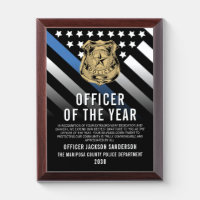 Police Officer of the Year Blue Line Logo