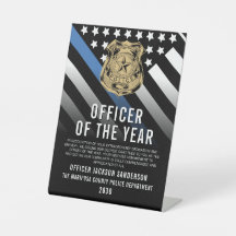 Police Officer of the Year Blue Line Logo