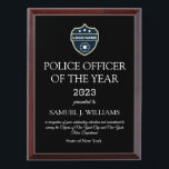 Police Officer of the Year Law Enforcement Award Plaque<br><div class="desc">Police officer of the year, Law Enforcement, recognition, achievement, recognition award plaque. Perfect for Police officer.</div>