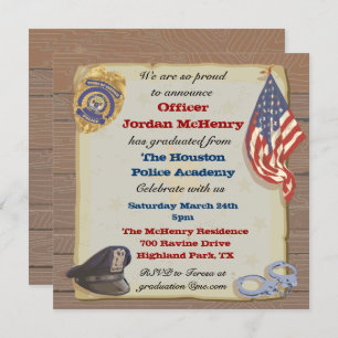 Police Officer Party Invitation