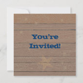 Police Officer Party Invitation (Back)
