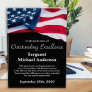 Police Officer Patriotic Custom USA American Flag  Acrylic Award