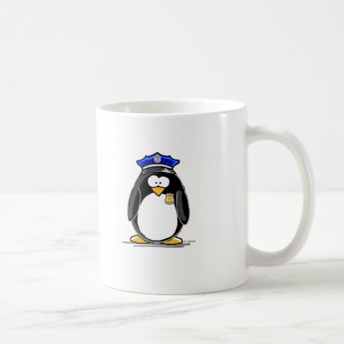 Police Officer Penguin Coffee Mug