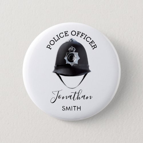 Police Officer  Personalized Button