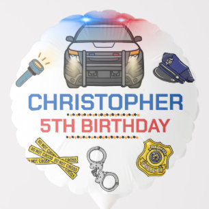 Police Officer Police Birthday Party Balloon