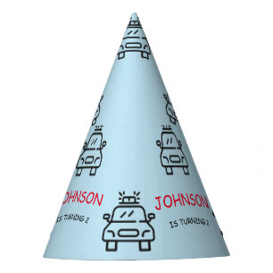 Police Officer Policeman Birthday Party Hat