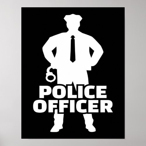 Police officer poster