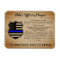 Police Officer Prayer Rustic Thin Blue Line