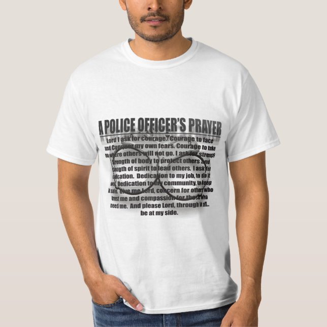 Police Officer Prayer T-Shirt (Front)