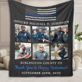  Police Officer Gifts for Him, Police Gifts for Men, Thin Blue  Line Police Flag Blanket 50x60, Police Academy Graduation Gifts, Best Gift  for Policemen, for Police Officers : Home & Kitchen