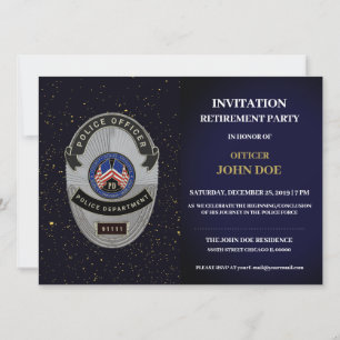 Police Officer Retirement Invitation