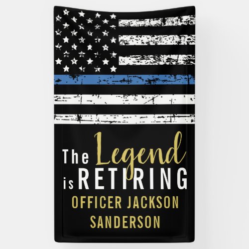 Police Officer Retirement Law Enforcement Banner