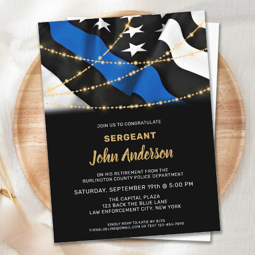 Police Officer Retirement Law Enforcement Party