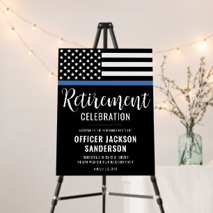 Police Officer Retirement Law Enforcement Welcome Foam Board