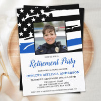 Police Officer Retirement Party Custom Photo