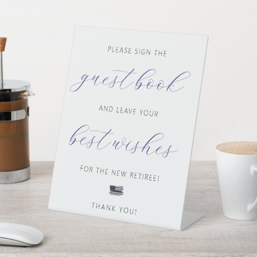 Police Officer Retirement Party Guest Book Sign